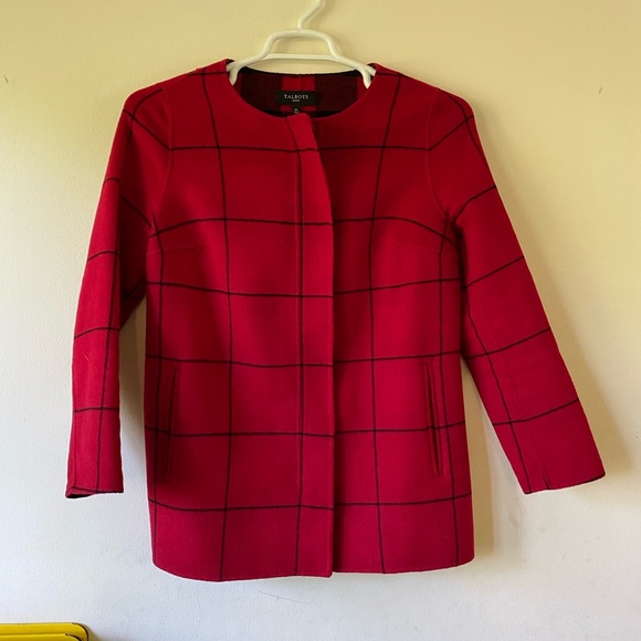 Talbots Windowpane Double face Jacket - Picture 1 of 5